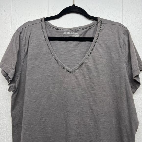 Eddie Bauer T-Shirt Womens 2XL 100% Cotton Basic Baselayer Minimalist Capsule - Picture 2 of 8